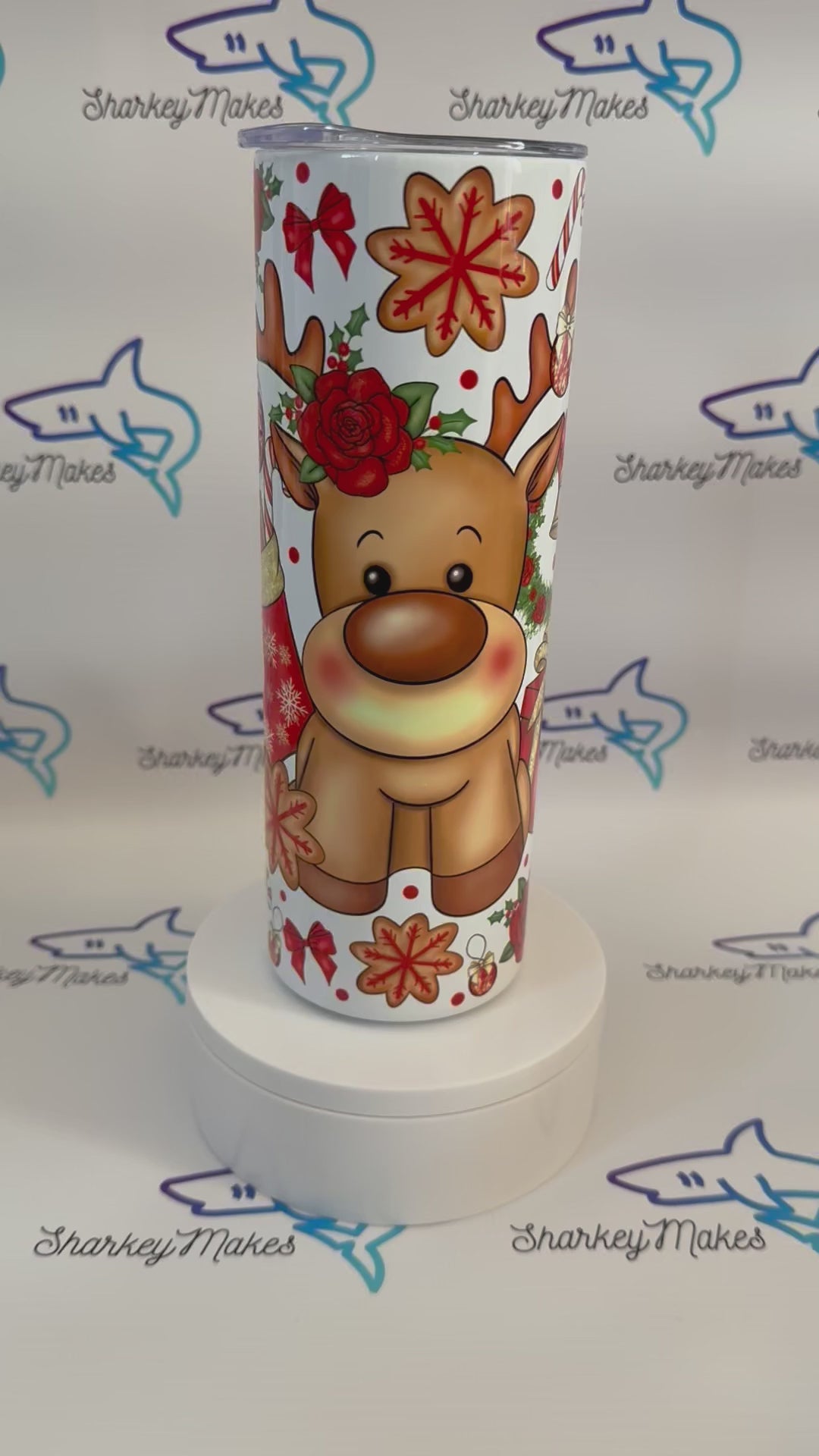 Reindeer Christmas 20oz Tumbler