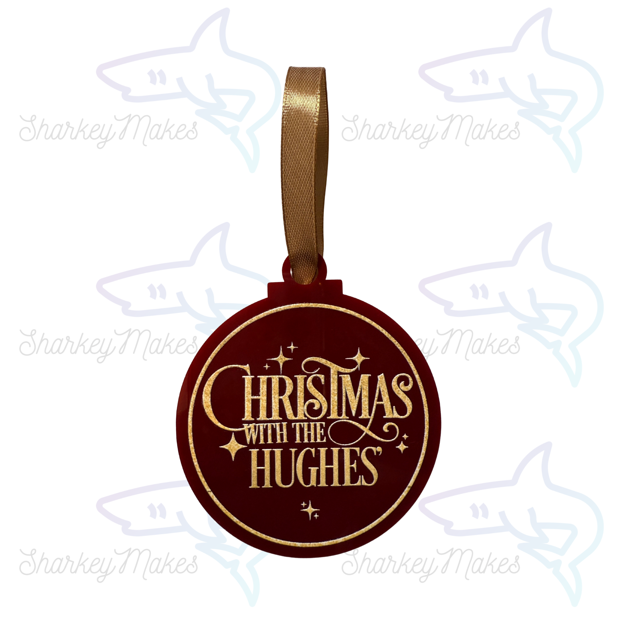 Deep Red Personalised Bauble