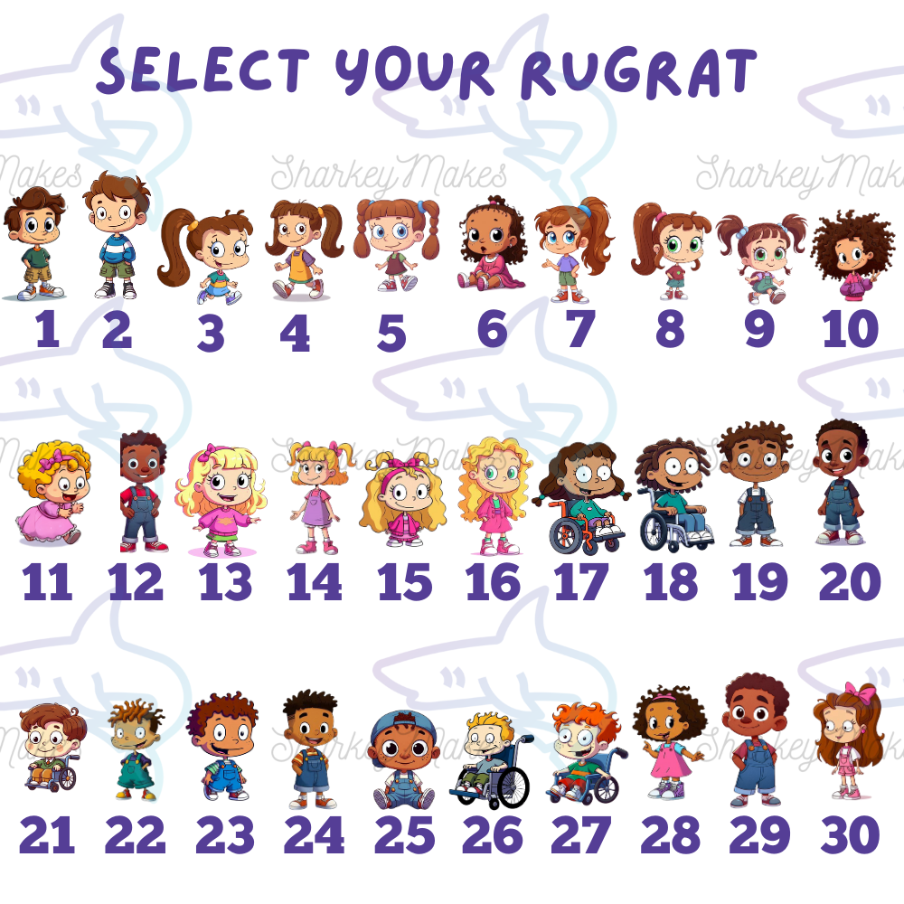 Personalised “X's Little Rugrats” Mug – Custom Cartoon Family Gift