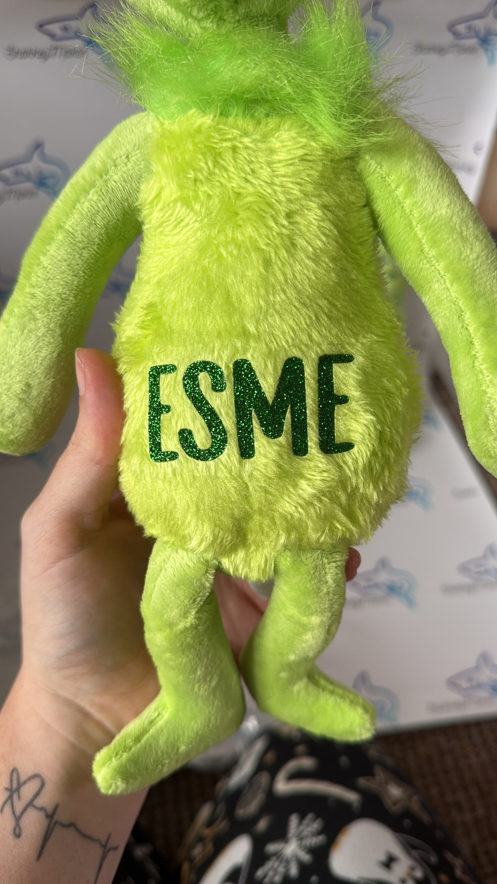 The Grinch Personalised Plush Teddy