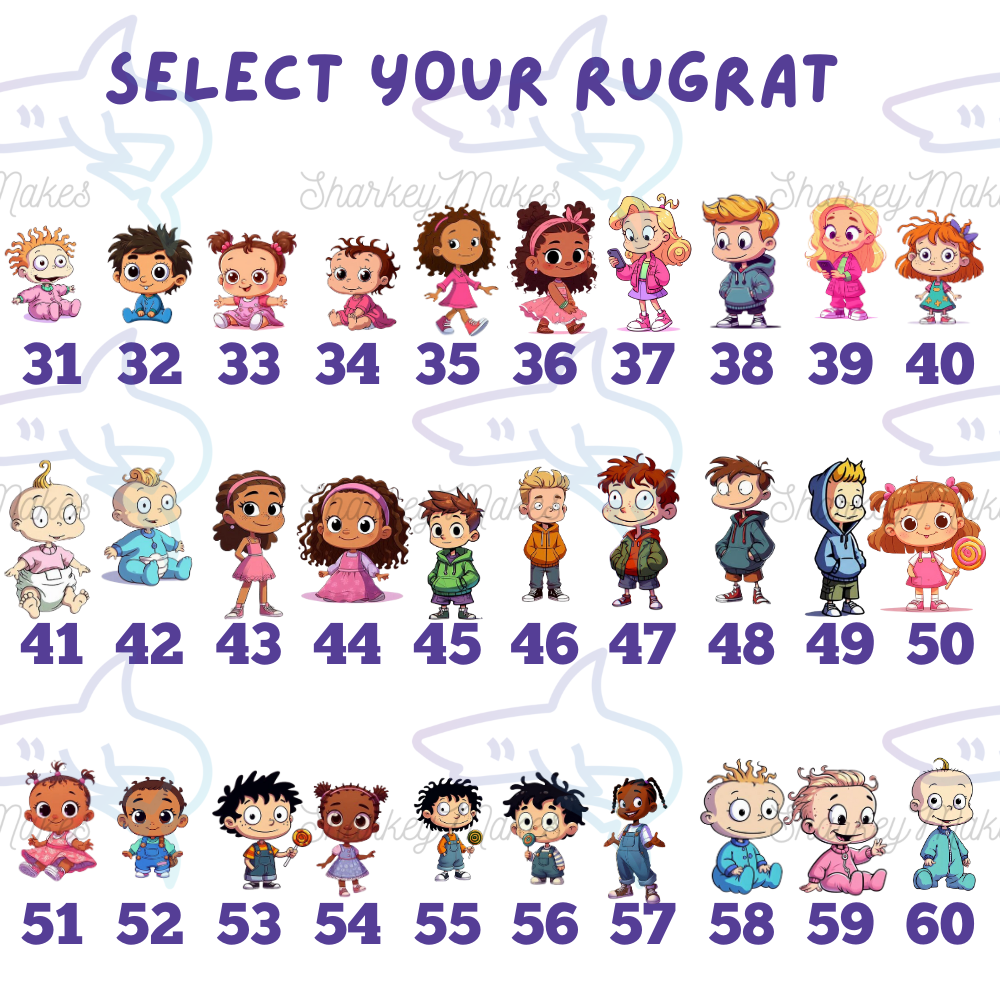 Personalised “X's Little Rugrats” Mug – Custom Cartoon Family Gift