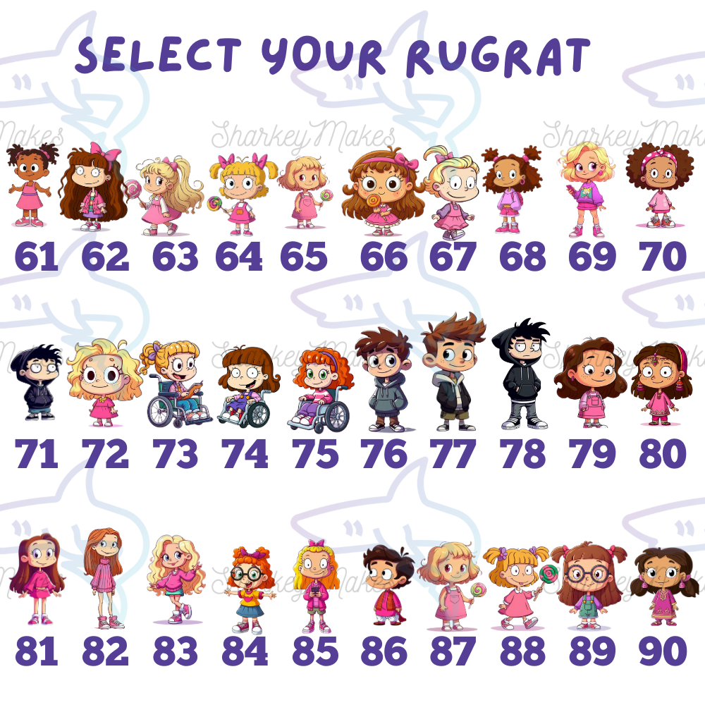 Personalised “X's Little Rugrats” Mug – Custom Cartoon Family Gift