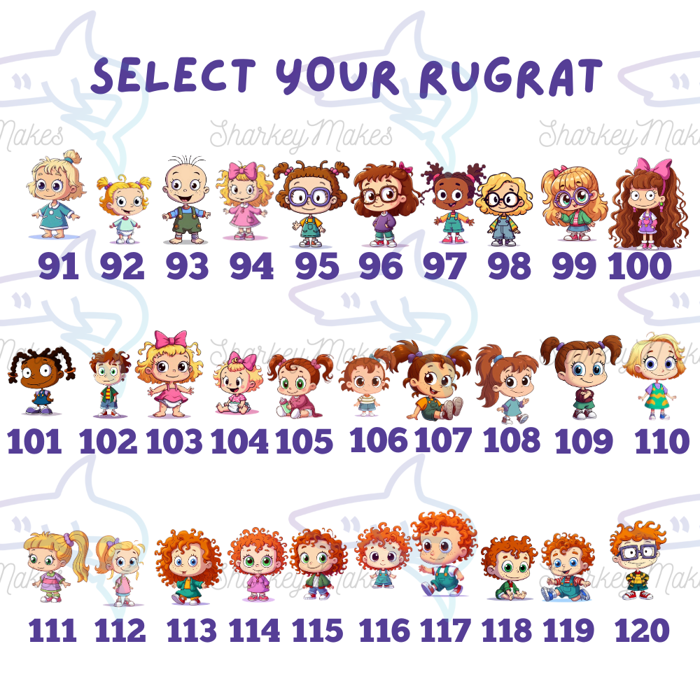 Personalised “X's Little Rugrats” Mug – Custom Cartoon Family Gift