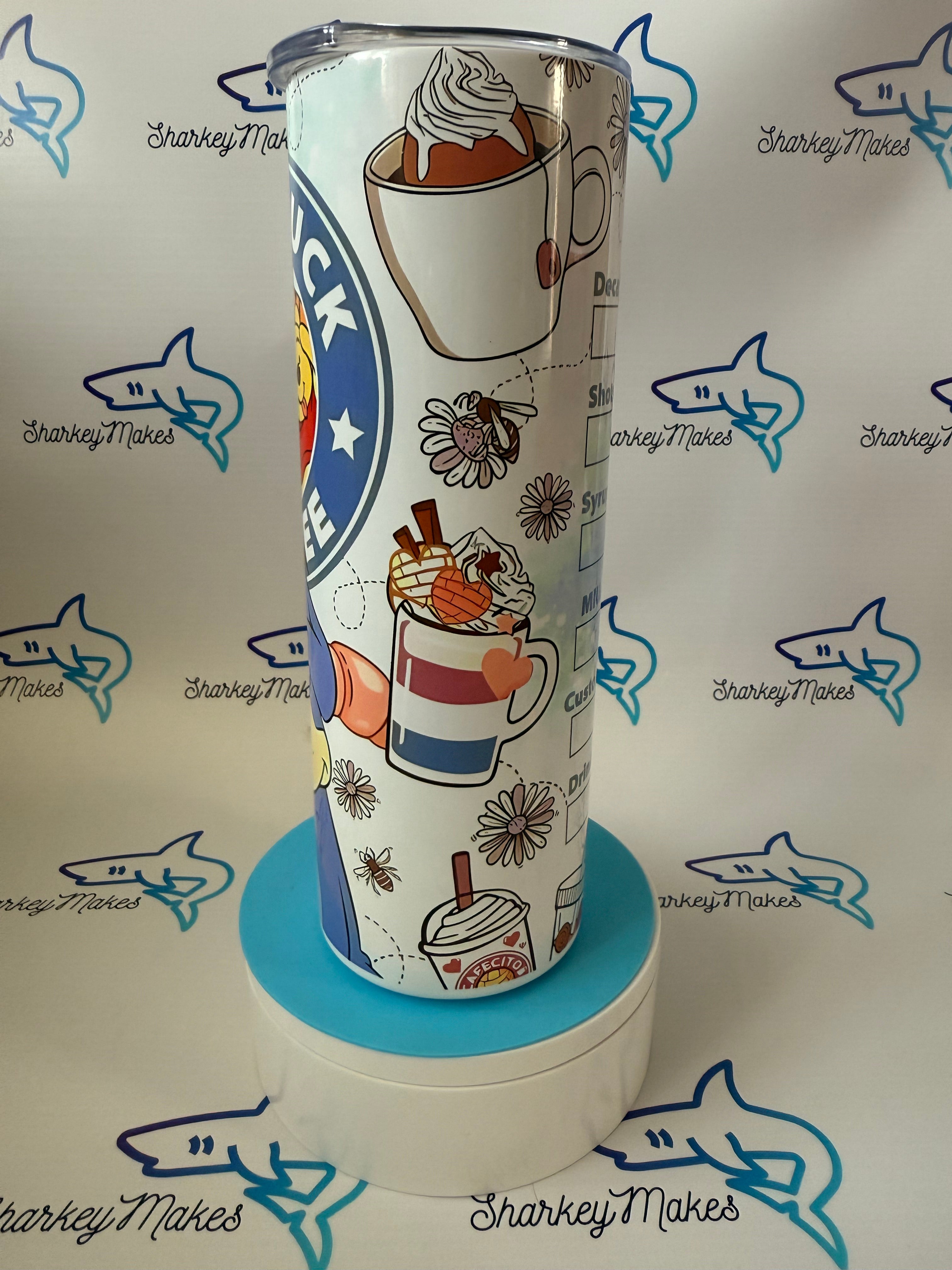Eeyore Star Bucks inspired 20oz Tumbler