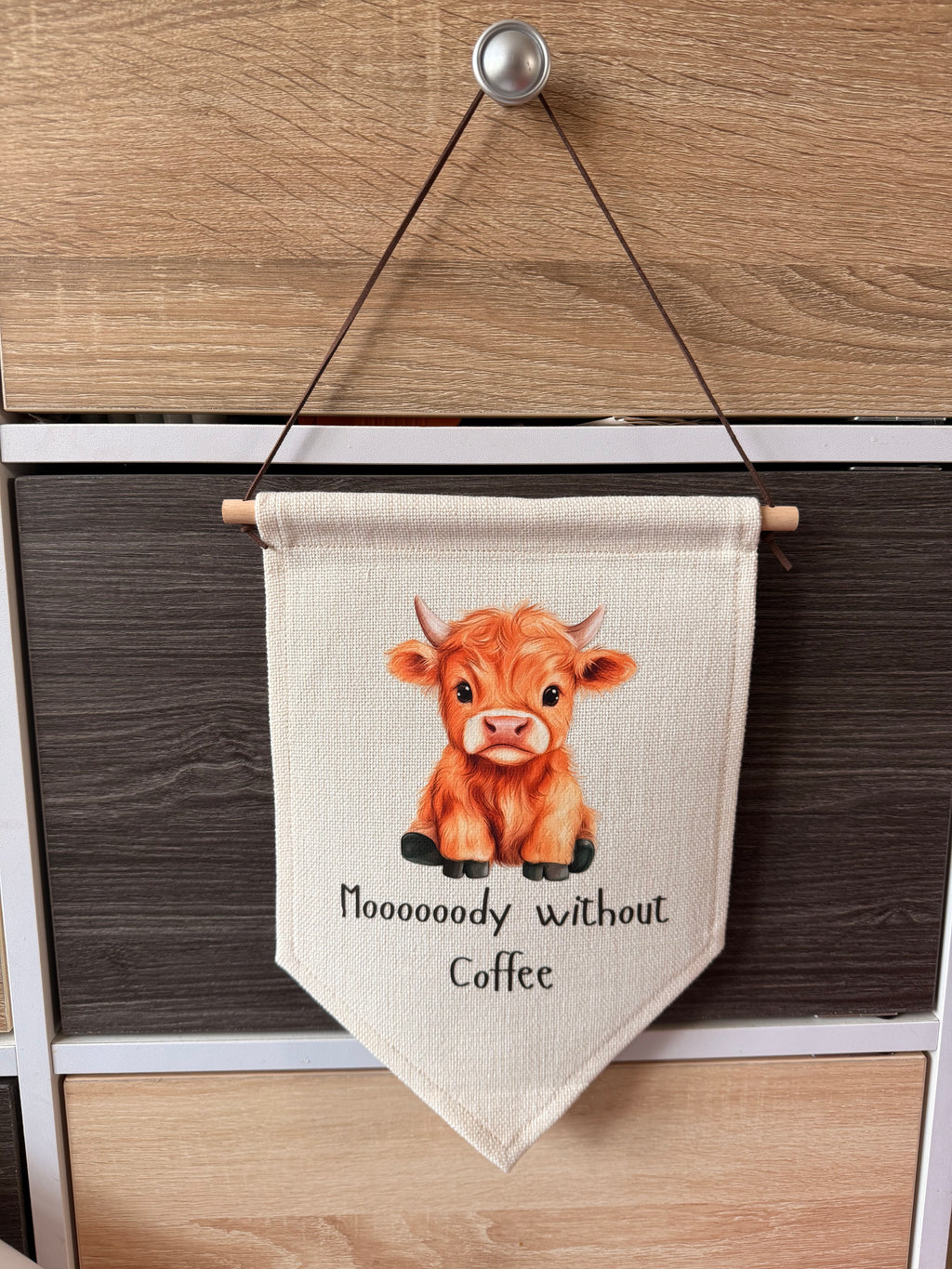 Highland Cow Hanging Pennant