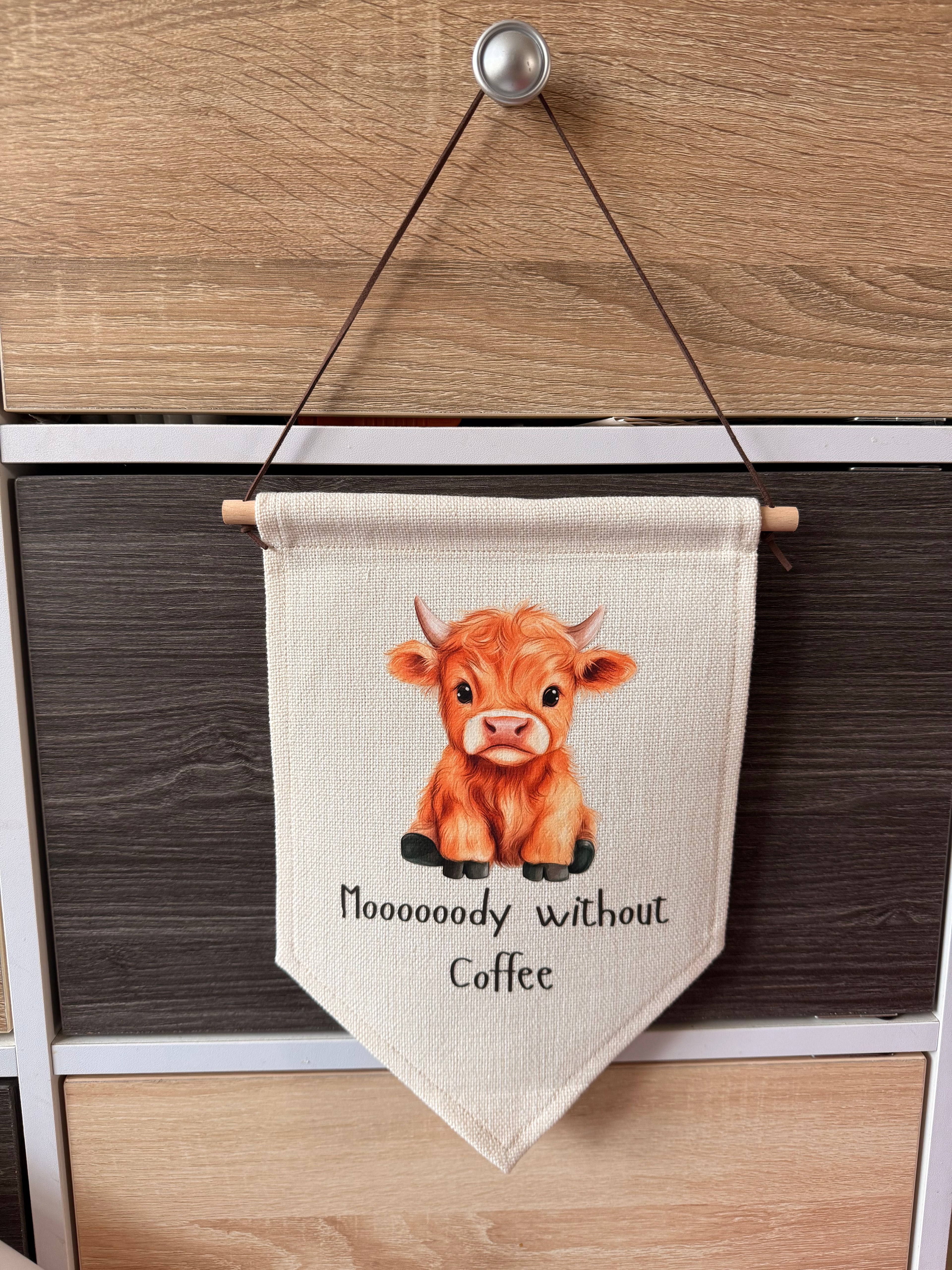Highland Cow Hanging Pennant