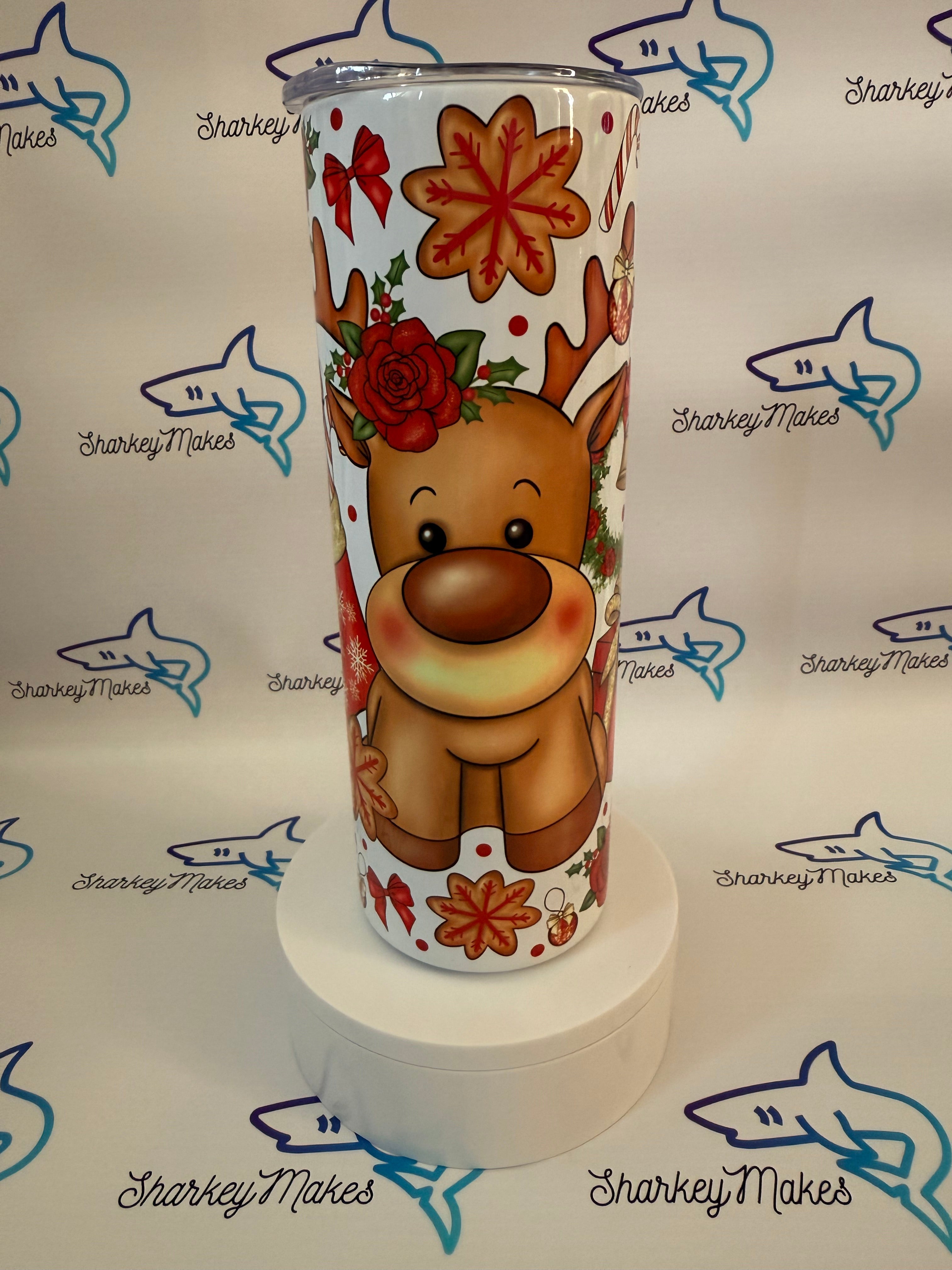 Reindeer Christmas 20oz Tumbler