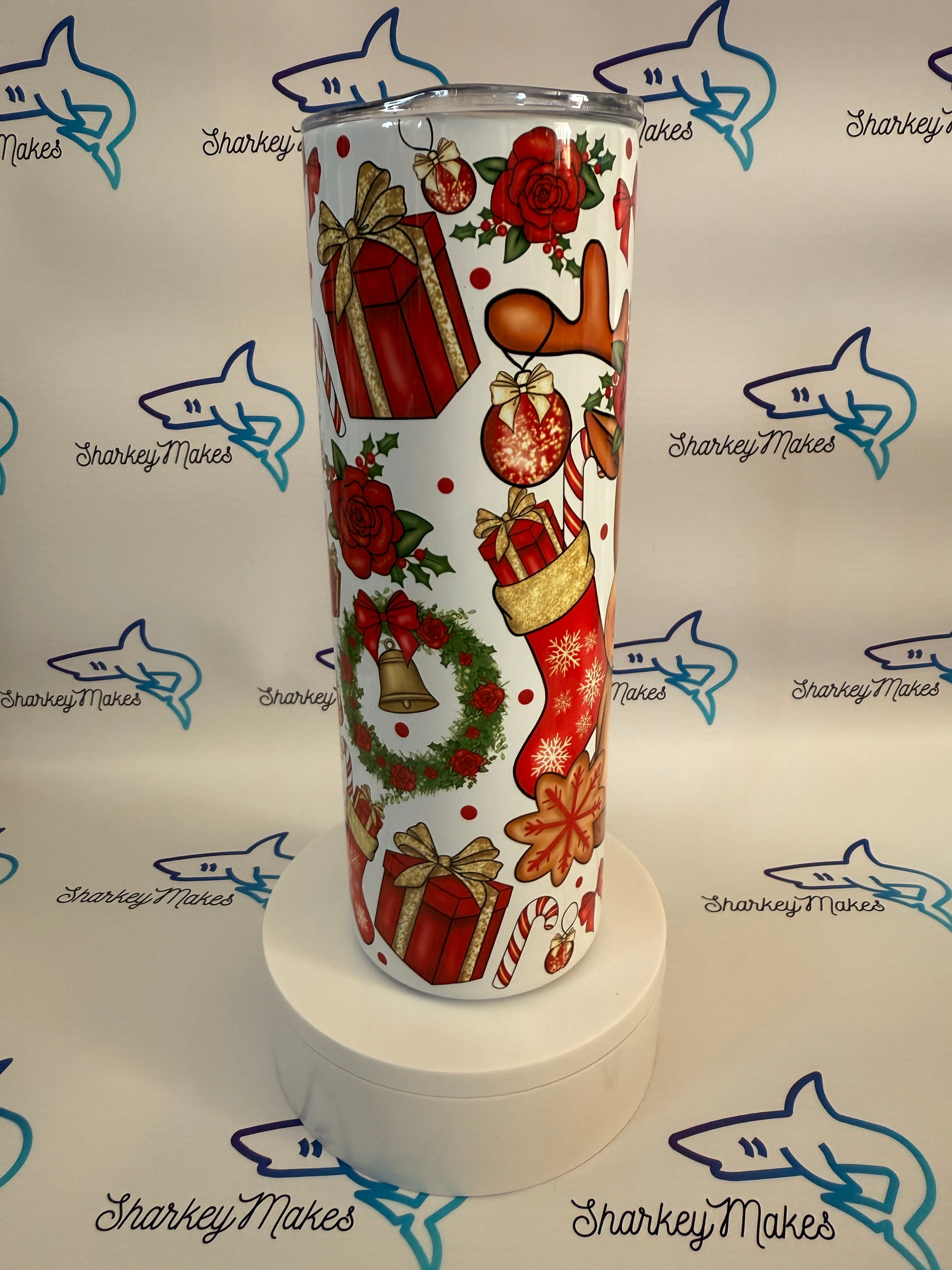 Reindeer Christmas 20oz Tumbler